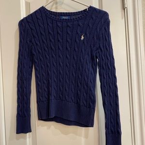 Girls Ralph Lauren Cable Knit Sweater